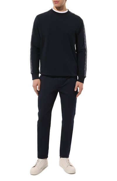 Хлопковый свитшот PAUL&SHARK темно-синего цвета по цене 32150 руб., арт. 23411915, фото 2 Хлопковый свитшот PAUL&SHARK, арт. 23411915, фото 2