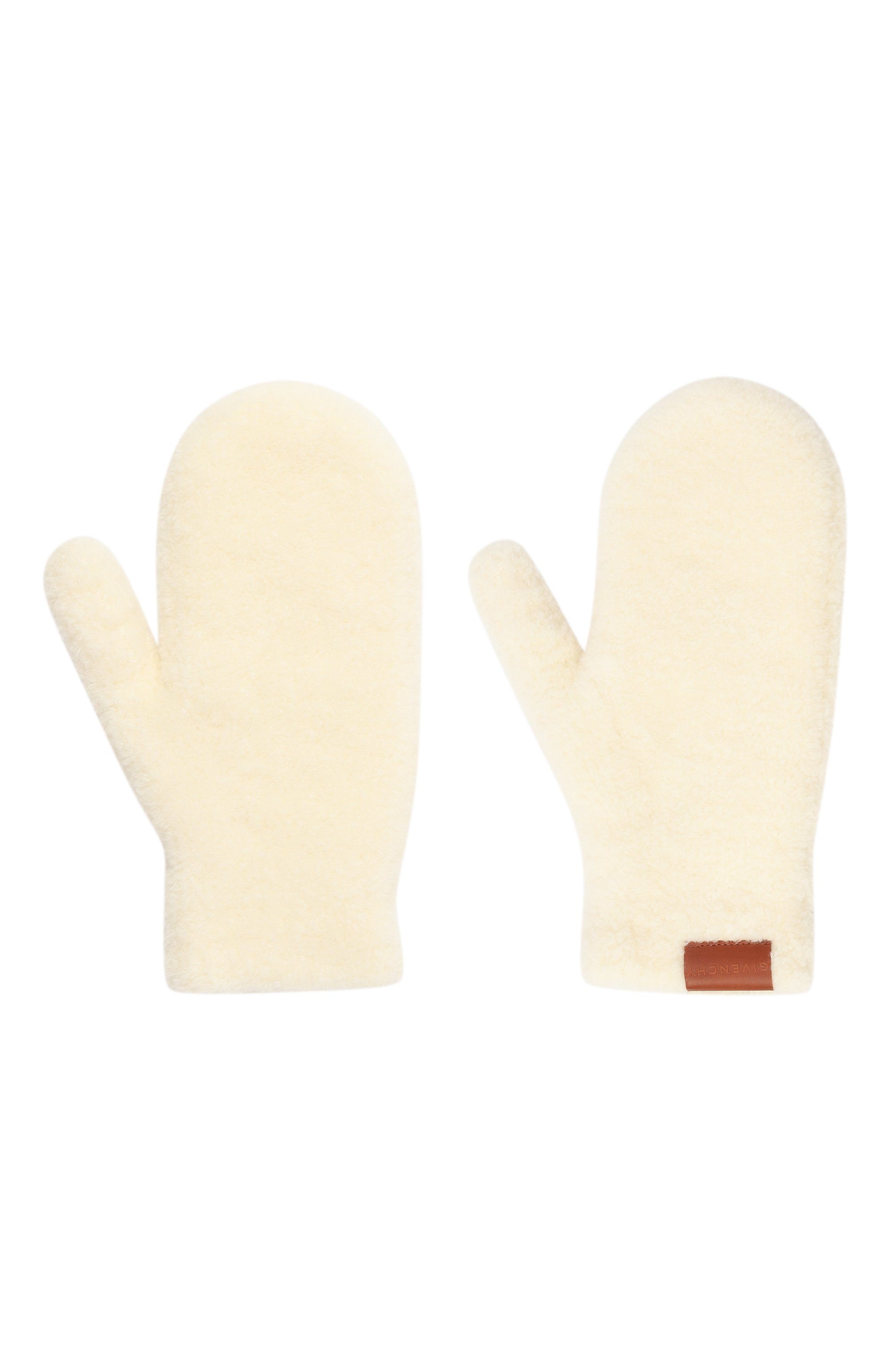 Шерстяные варежки GIVENCHY кремового цвета по цене 35150 руб., арт. GWGUAN/U7954, фото 3 Шерстяные варежки GIVENCHY, арт. GWGUAN/U7954, фото 3