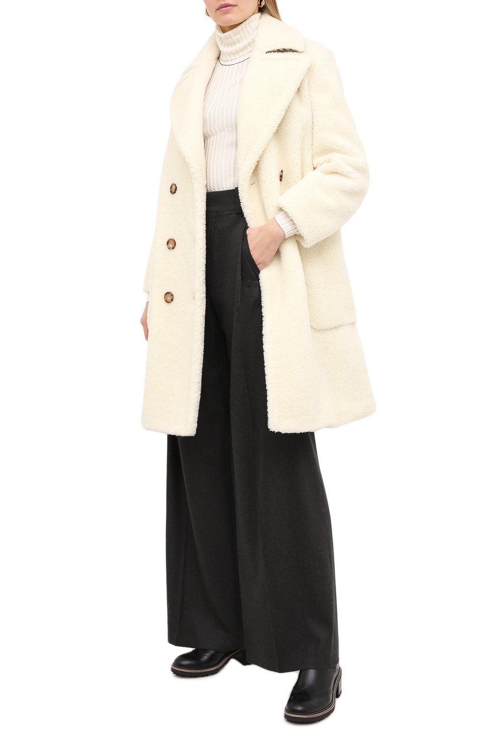 Шерстяное пальто BURBERRY, арт. 8032775, фото 2