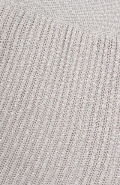 Хлопковые шорты BRUNELLO CUCINELLI светло-серого цвета по цене 56750 руб., арт. BSTM20099A, фото 3 Хлопковые шорты BRUNELLO CUCINELLI, арт. BSTM20099A, фото 3