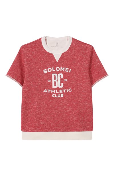 Свитшот из хлопка и льна BRUNELLO CUCINELLI, арт. BR831E501A