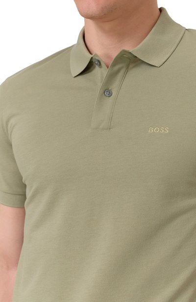 Хлопковое поло BOSS, арт. 50468362, фото 5