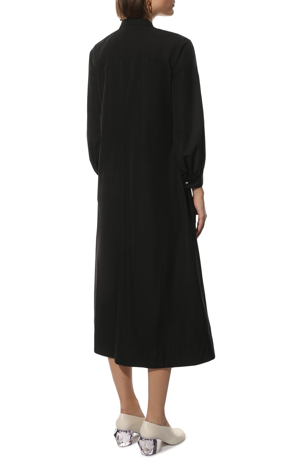 Хлопковое платье JIL SANDER, арт. JSPU500606-WU245200, фото 4