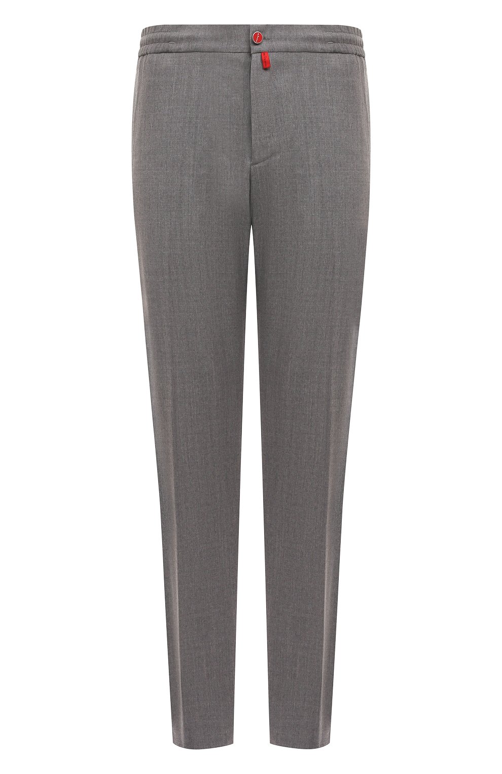 Шерстяные брюки KITON серого цвета по цене 169500 руб., арт. UPLACK0134F01, фото 1 Шерстяные брюки KITON, арт. UPLACK0134F01, фото 1