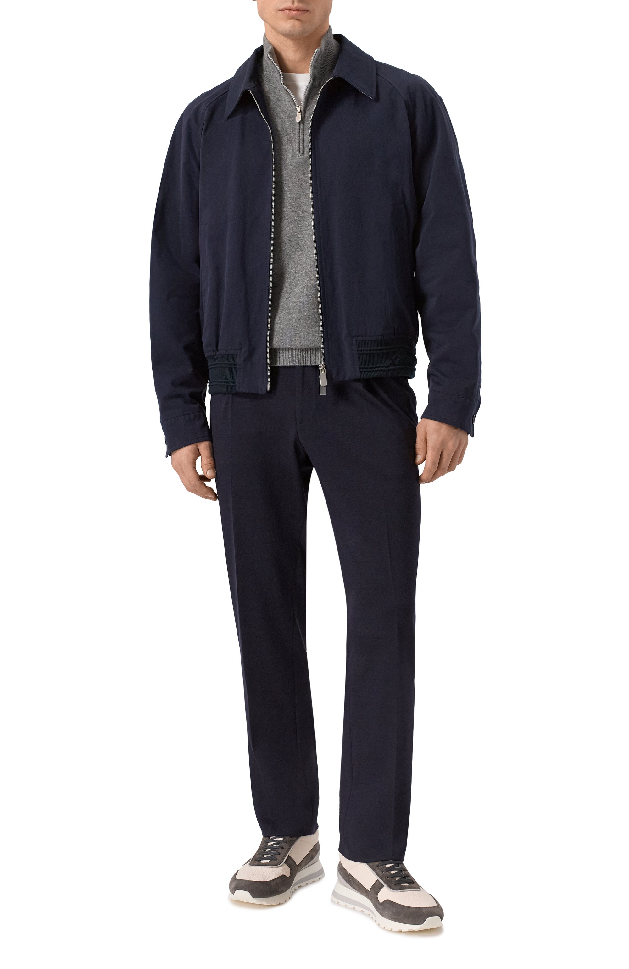 Брюки из шерсти и хлопка CORNELIANI, арт. 274L19/2718800, фото 2