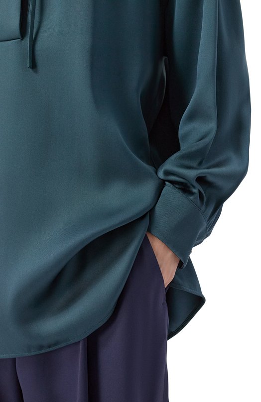 Атласная блузка Giorgio Armani GW002564/TE10101 Зелёный  GW002564/TE10101 Фото 5