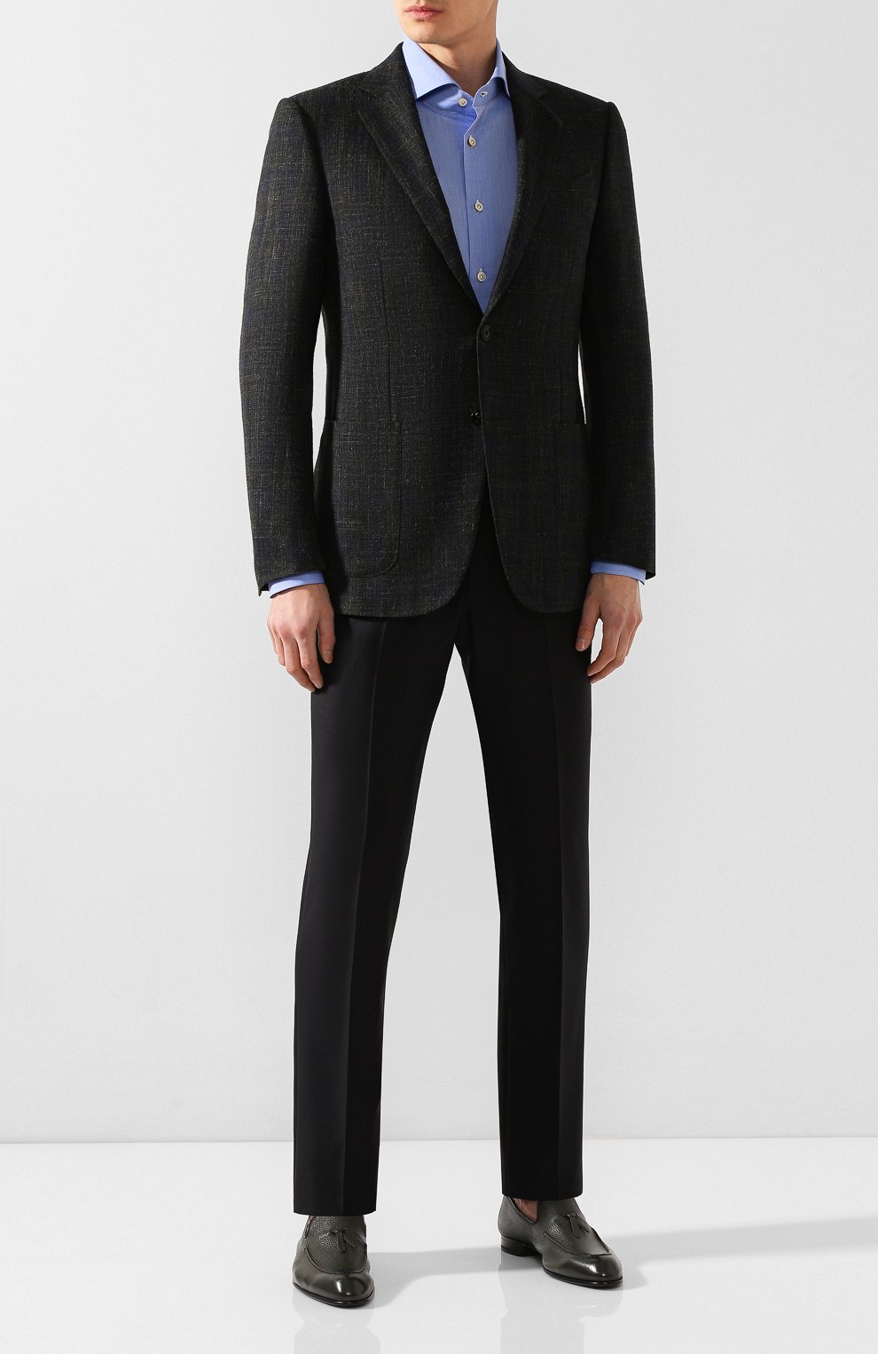 Хлопковая сорочка KITON, арт. UCIH000310300M, фото 2