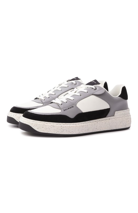 Кожаные кеды B-Court Flip Balmain FM0VI349/LBIC Серый FM0VI349/LBIC