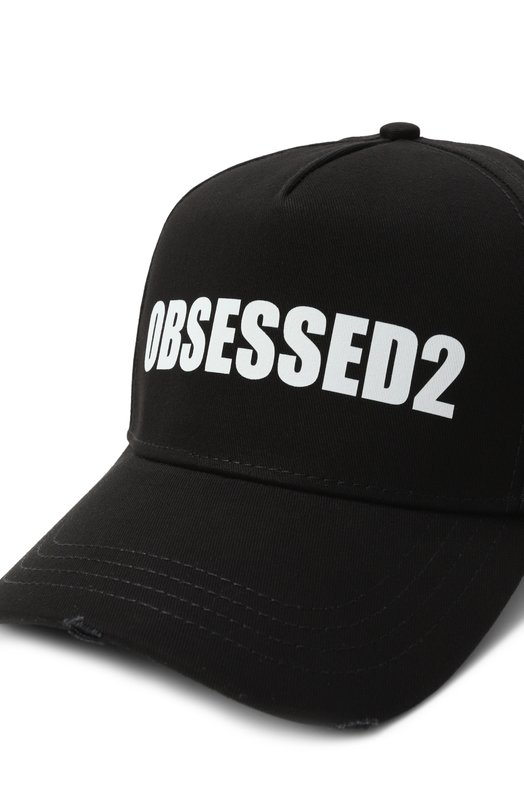 Хлопковая бейсболка Dsquared2 BCM0926/05C00001 Чёрный  BCM0926/05C00001 Фото 4