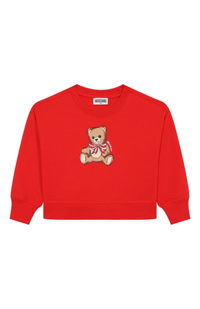 Хлопковый свитшот MOSCHINO, арт. HDF06G/LDA16/4-8