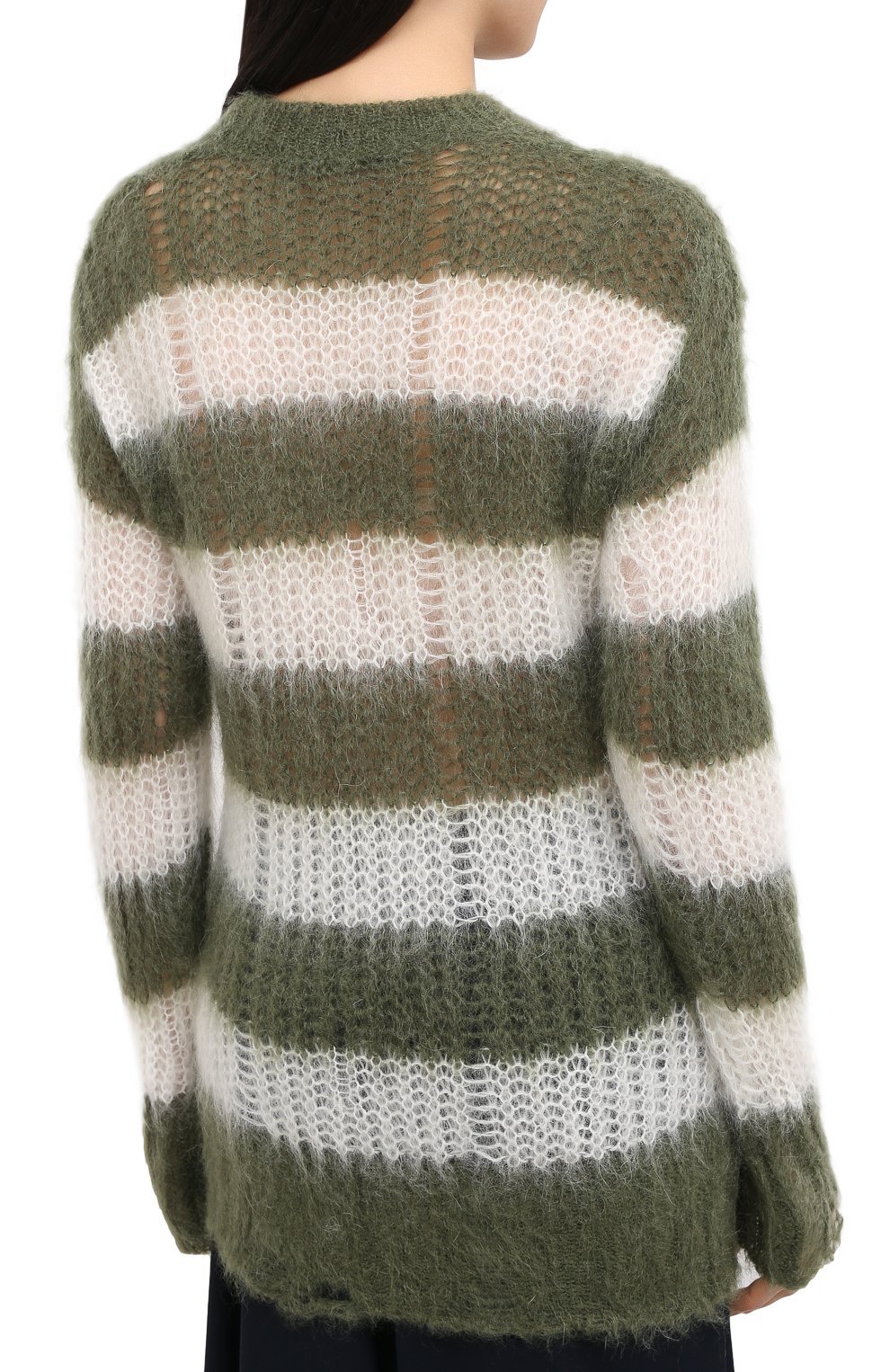 Шерстяной свитер GOLDEN GOOSE DELUXE BRAND хаки цвета по цене 41050 руб., арт. GWP00183.P000217, фото 4 Шерстяной свитер GOLDEN GOOSE DELUXE BRAND, арт. GWP00183.P000217, фото 4