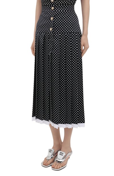 Шелковая юбка MIU MIU, арт. MG1435-X9H-F0967, фото 3