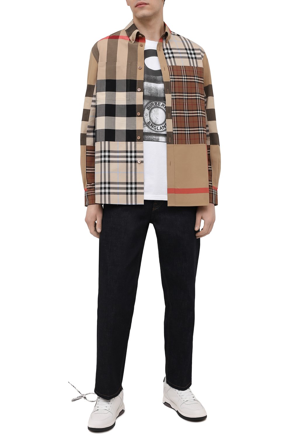 Хлопковая футболка BURBERRY, арт. 4567622, фото 2