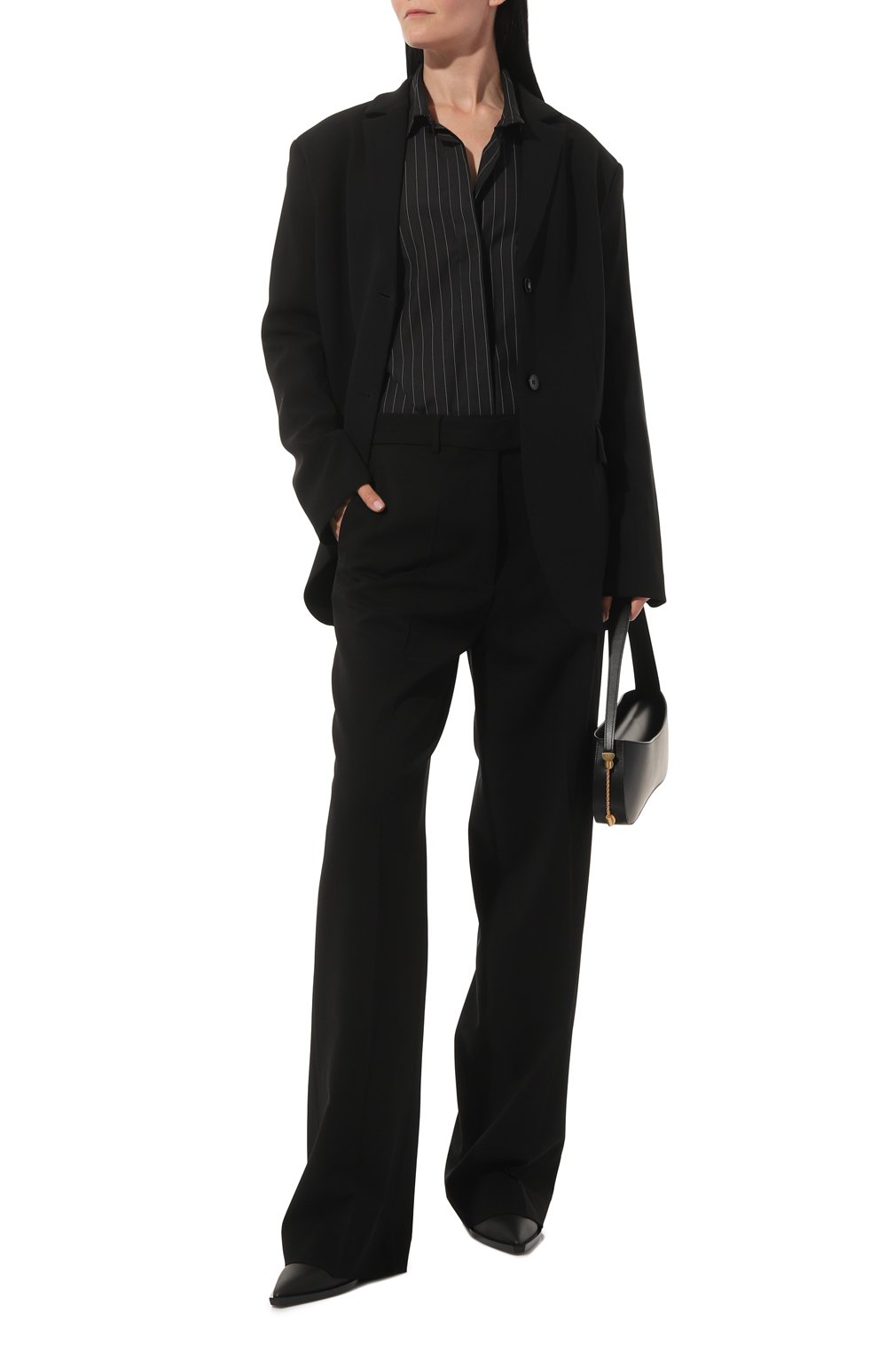 Рубашка из хлопка и вискозы BORNE BOURGEOIS черного цвета по цене 29800 руб., арт. SW-BL-BO-3003, фото 2 Рубашка из хлопка и вискозы BORNE BOURGEOIS, арт. SW-BL-BO-3003, фото 2