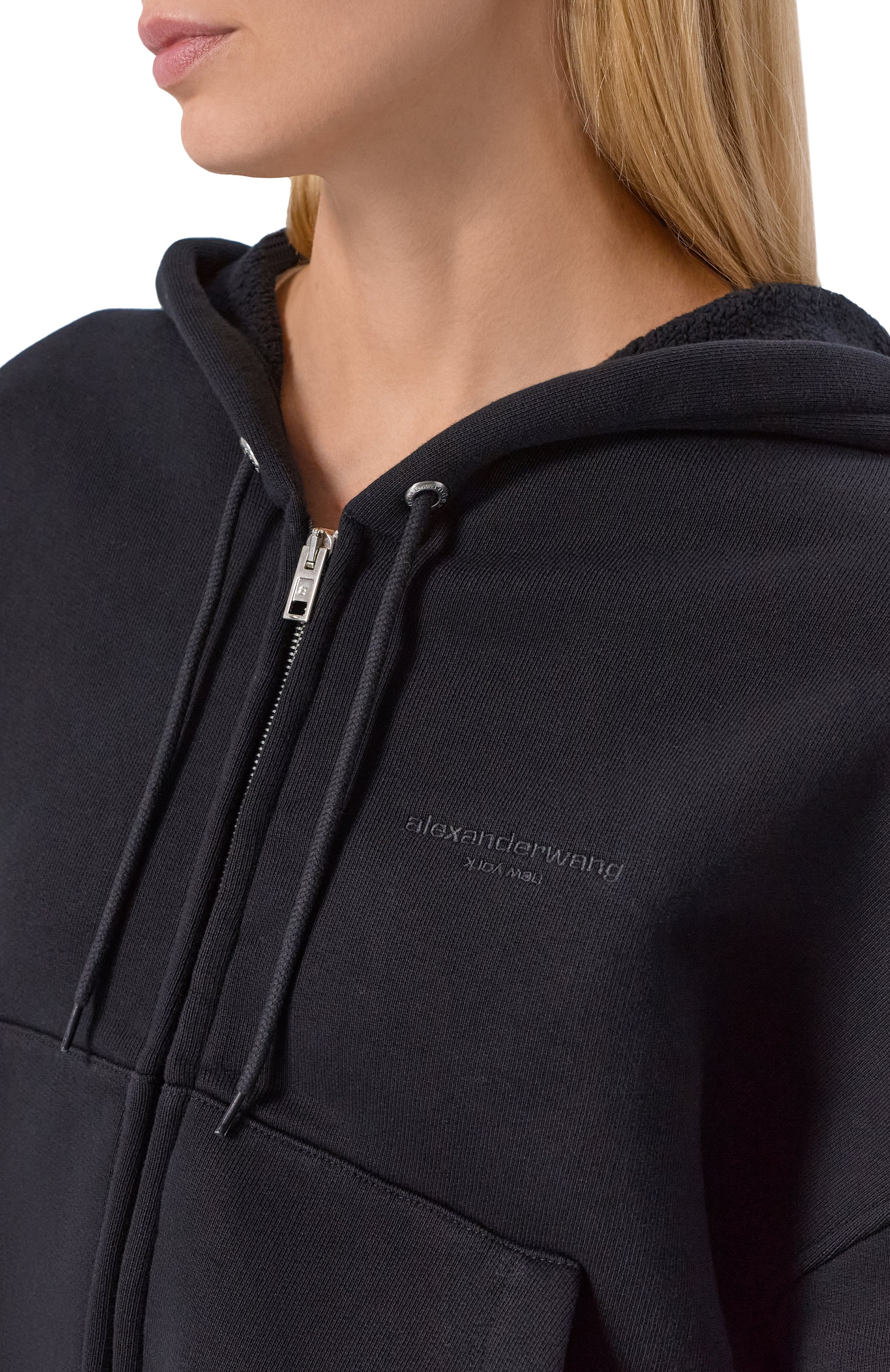 Хлопковая толстовка ALEXANDERWANG.T черного цвета по цене 79050 руб., арт. 4CC4252689, фото 5 Хлопковая толстовка ALEXANDERWANG.T, арт. 4CC4252689, фото 5