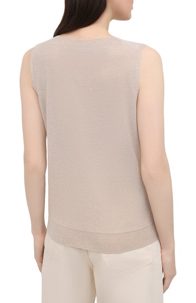 Топ из вискозы D.EXTERIOR бежевого цвета по цене 18200 руб., арт. 52368, фото 4 Топ из вискозы D.EXTERIOR, арт. 52368, фото 4
