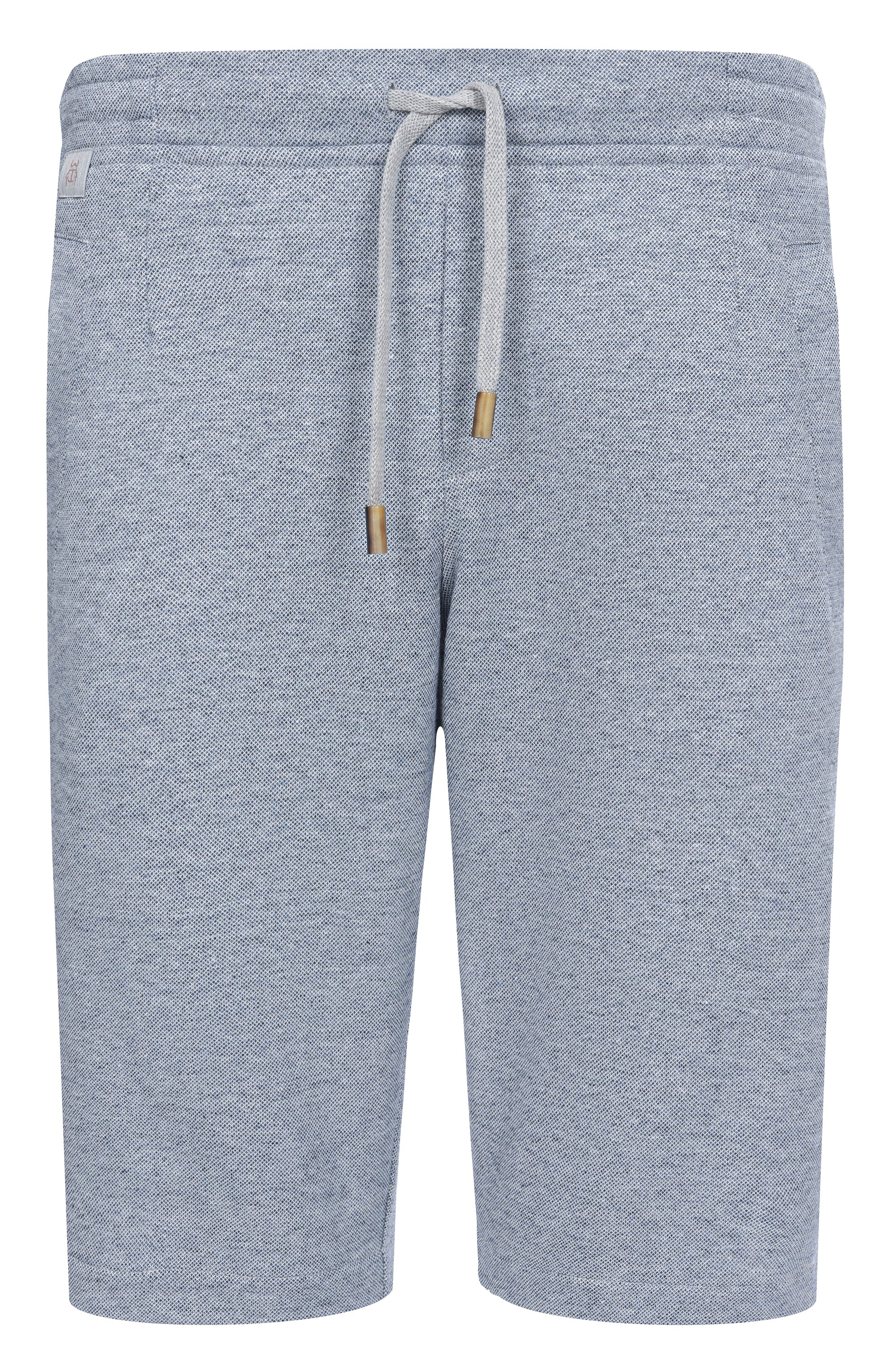 Шорты изо льна и хлопка CAPOBIANCO голубого цвета по цене 39950 руб., арт. 18M753.LUR0., фото 1 Шорты изо льна и хлопка CAPOBIANCO, арт. 18M753.LUR0., фото 1