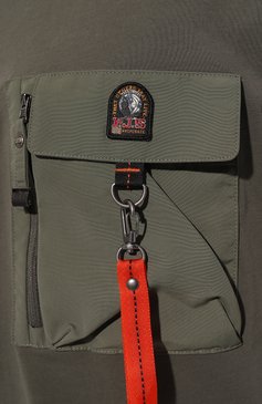Мужская хлопковая футболка PARAJUMPERS хаки цвета, арт. PMTSRE07 | Фото 5 (Материал внешний: Хлопок; Рукава: Короткие; Длина (для топов): Стандартные; Материал сплава: Проставлено; Драгоценные камни: Проставлено; Принт: Без принта; Стили: Милитари; Кросс-КТ: Джерси; Мужское Кросс-КТ: Футболка-одежда)