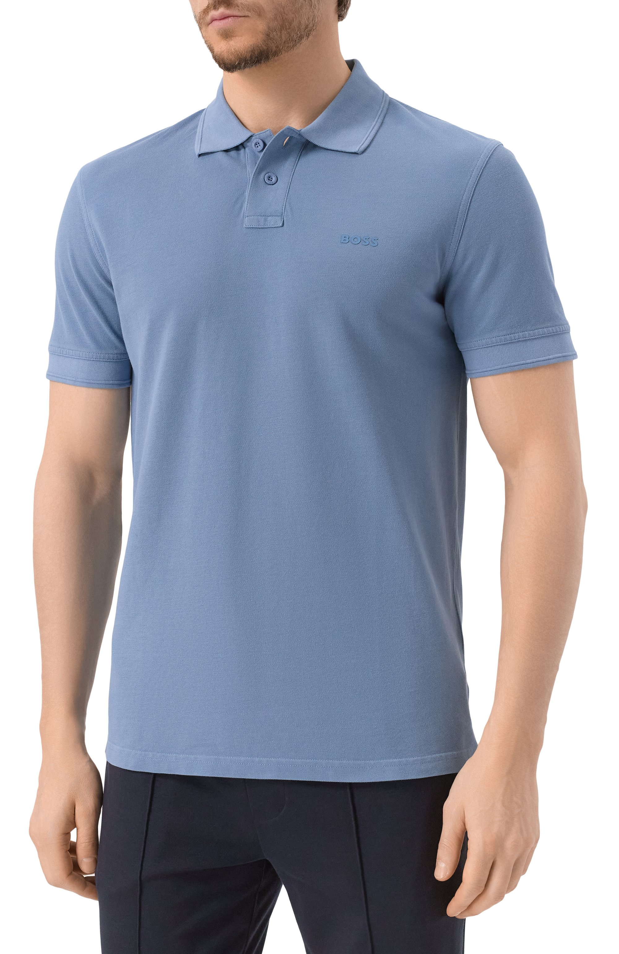 Хлопковое поло BOSS ORANGE, арт. 50507813, фото 3