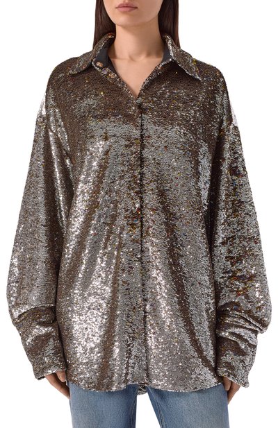 Рубашка с отделкой пайетками FLASHIN, арт. FX25SDB, фото 3