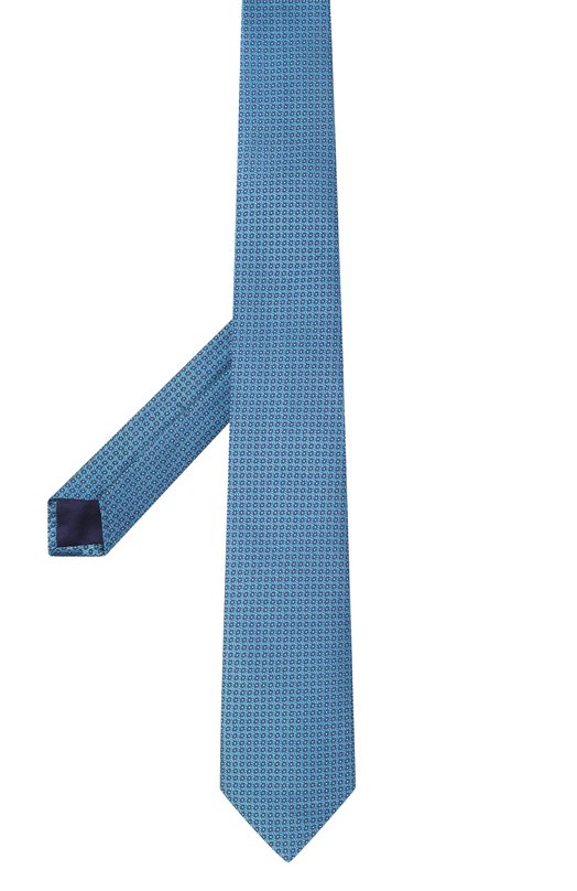 Шелковый галстук Zilli CRAV02M0600VBIE00 Голубой  CRAV02M0600VBIE00 Фото 3