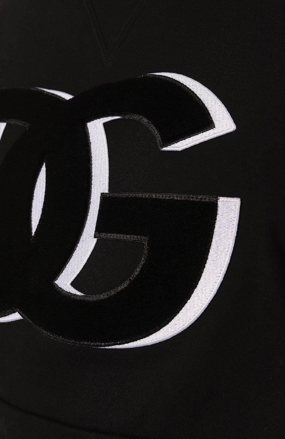 Хлопковый свитшот DOLCE & GABBANA черного цвета по цене 87450 руб., арт. F9P40Z/HU7HV, фото 5 Хлопковый свитшот DOLCE & GABBANA, арт. F9P40Z/HU7HV, фото 5