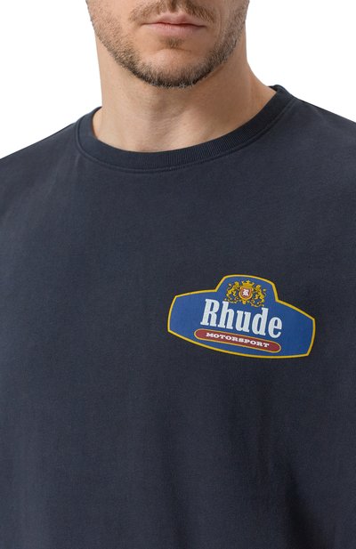 Хлопковая футболка RHUDE, арт. RHSS26TT04012, фото 5