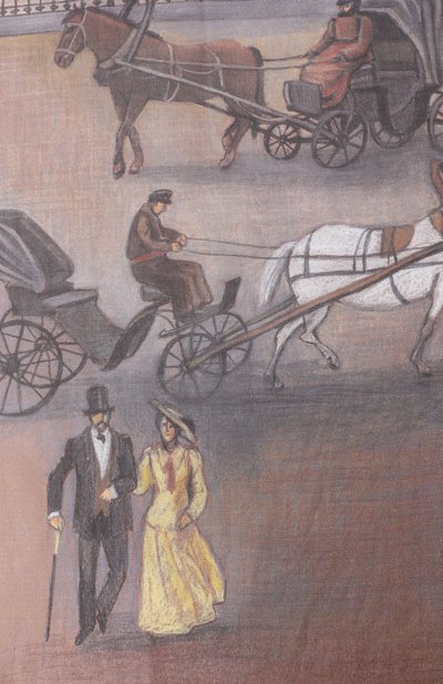 Шелковая шаль мгу GOURJI, арт. 91141037/441162108, фото 3