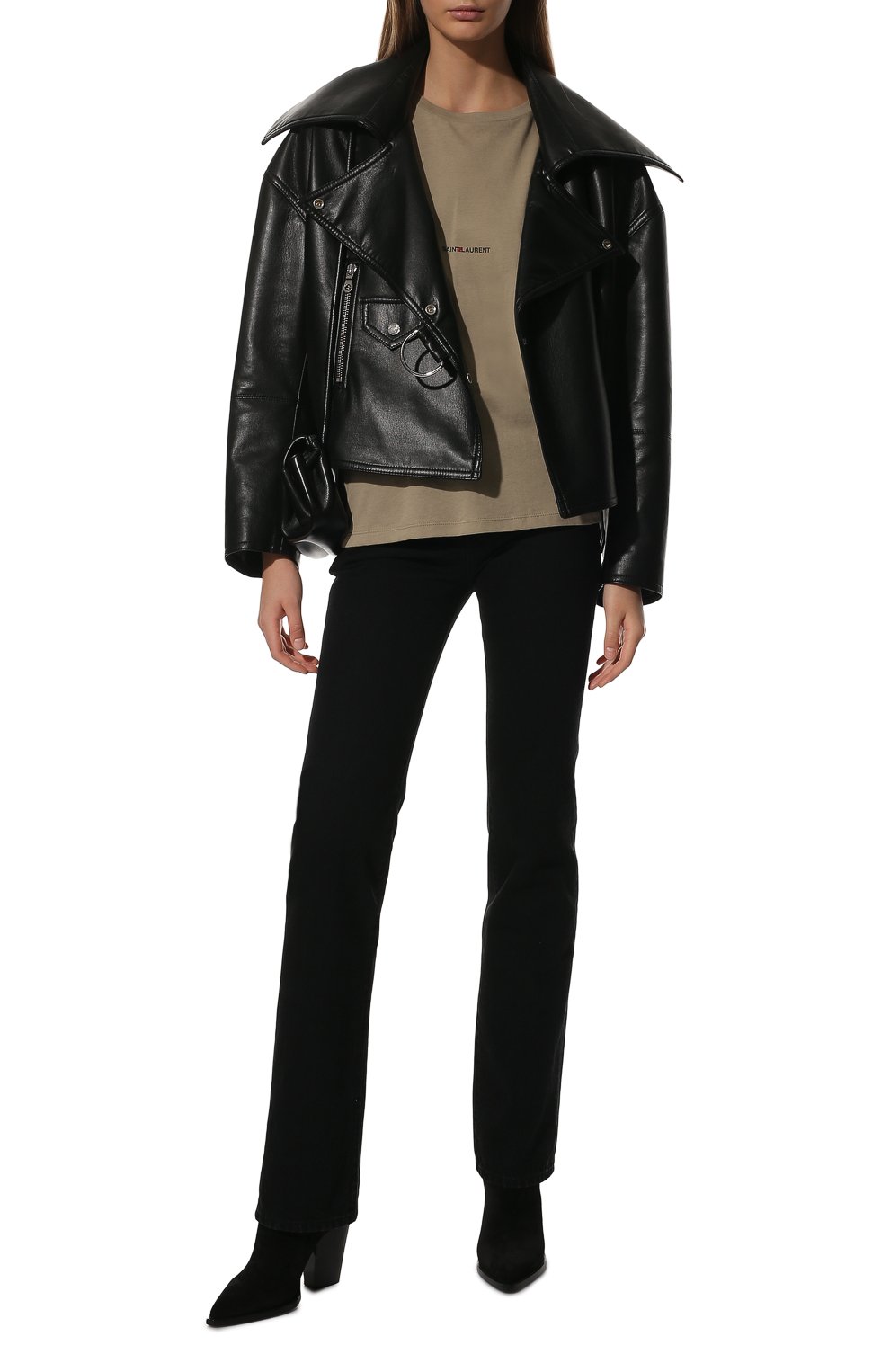 Хлопковая футболка SAINT LAURENT, арт. 647994/YBYL2, фото 2