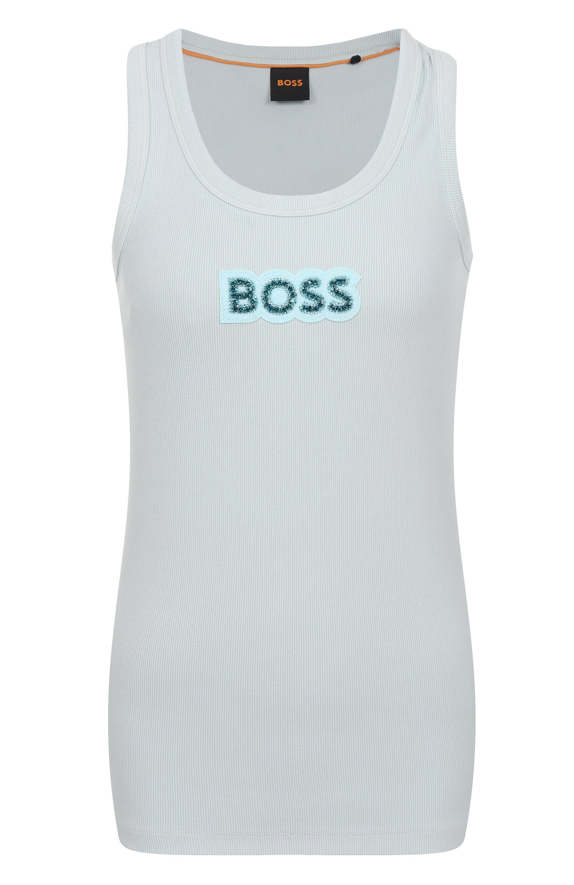 Хлопковая майка BOSS ORANGE, арт. 50536985, фото 1