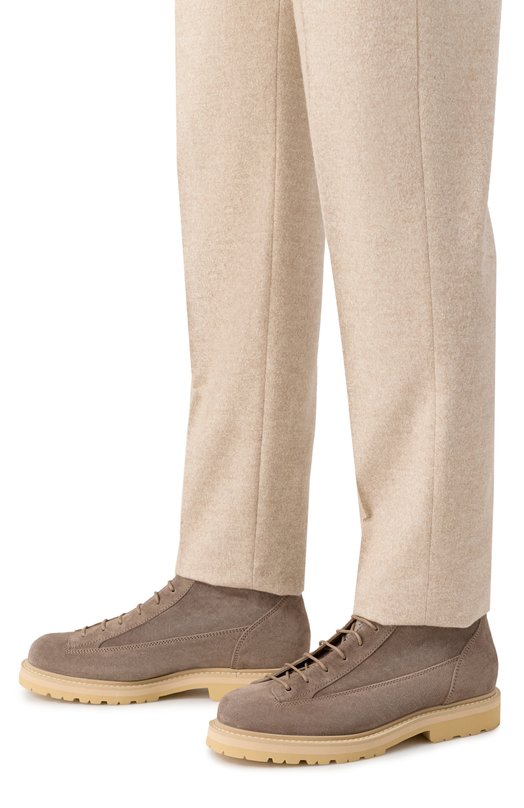 Замшевые ботинки Urban Outdoor Brunello Cucinelli MZUNVJW717 Бежевый  MZUNVJW717 Фото 3