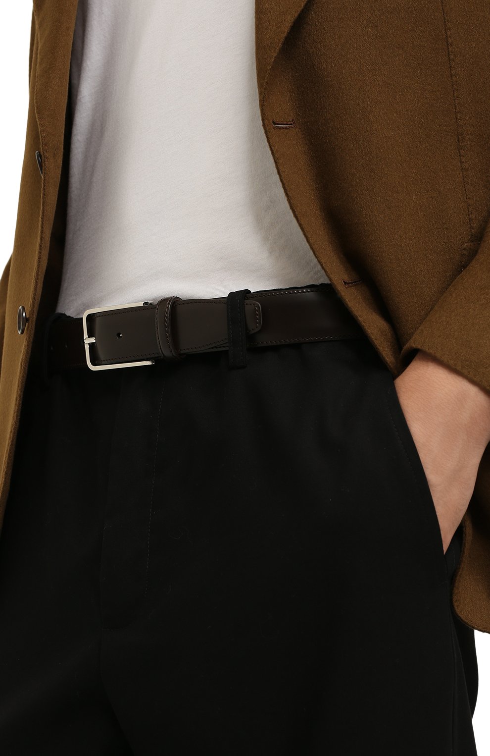 Кожаный ремень CORNELIANI, арт. 90V301-2820830/00, фото 2