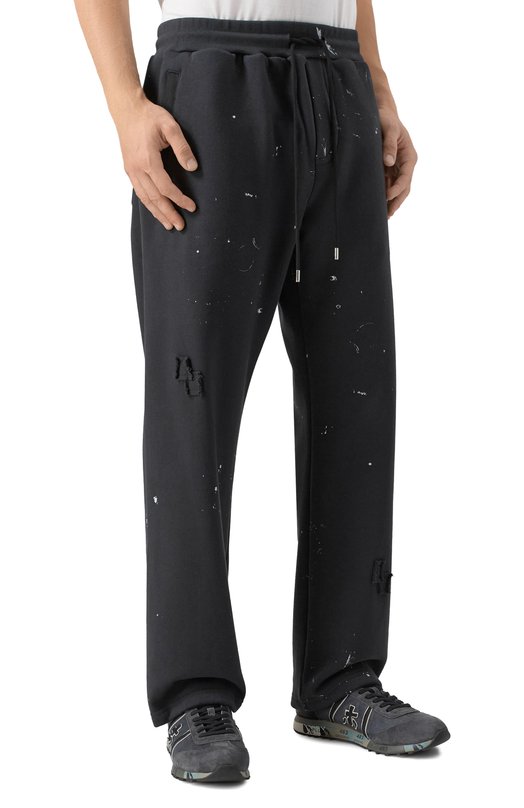 Хлопковые брюки DOMREBEL M STAFF SWEATPANTS Серый  M STAFF SWEATPANTS Фото 3