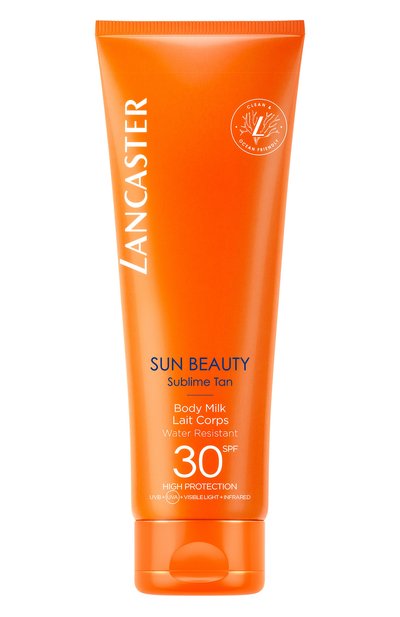 Женский нежное молочко великолепный загар sun beauty sublime tan body milk spf 30 (250ml) LANCASTER, арт. 3616302022595