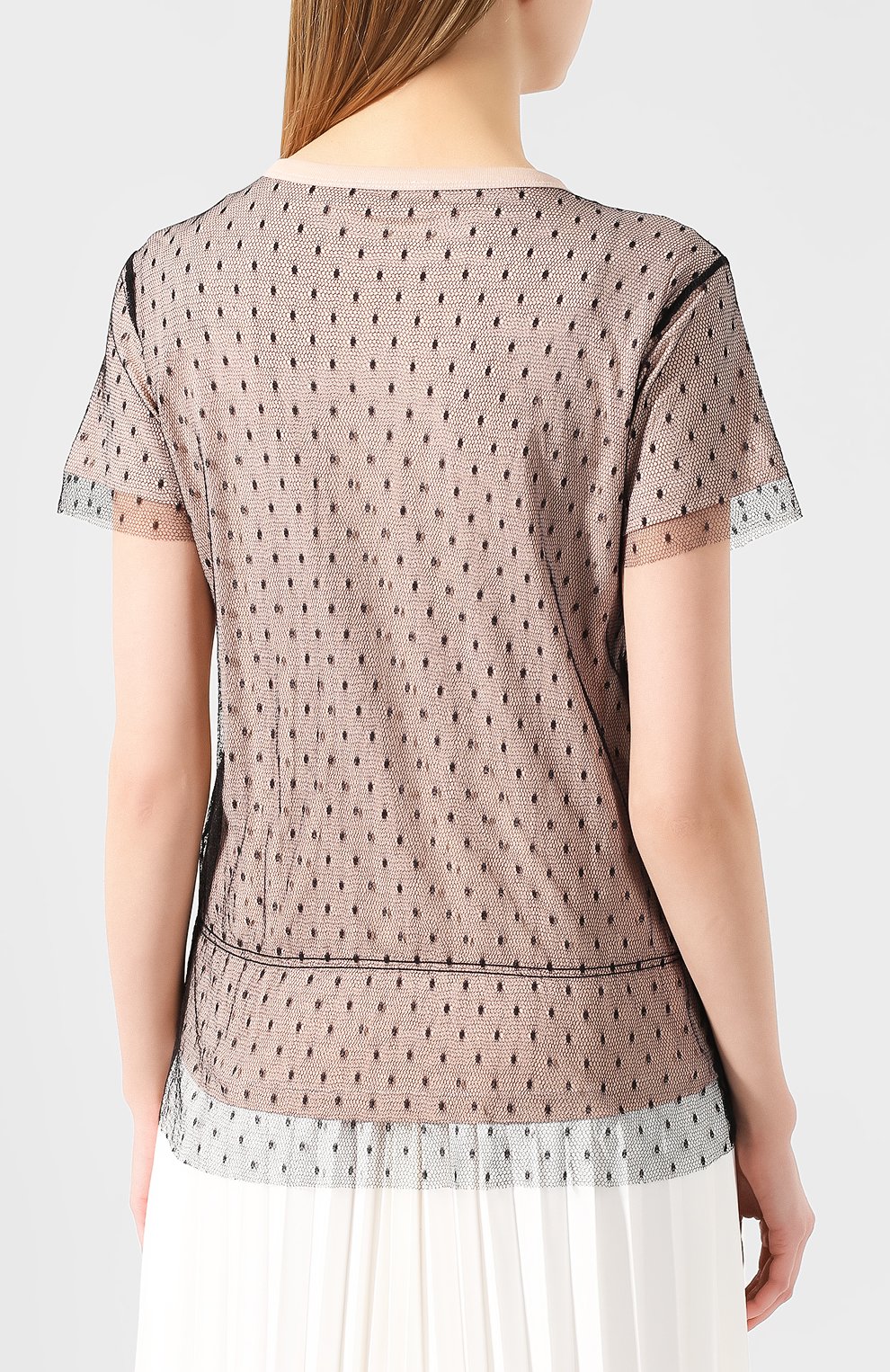 Хлопковая футболка REDVALENTINO розового цвета по цене 31350 руб., арт. TR3MG05M/4Y7, фото 4 Хлопковая футболка REDVALENTINO, арт. TR3MG05M/4Y7, фото 4