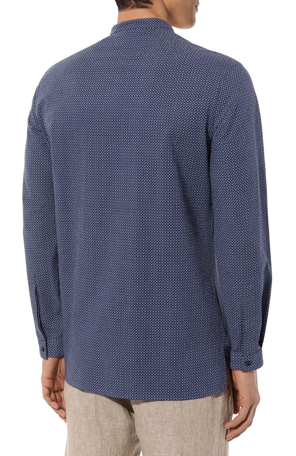 Хлопковая рубашка GIORGIO ARMANI, арт. 4SGCC0A5/T04WH, фото 4