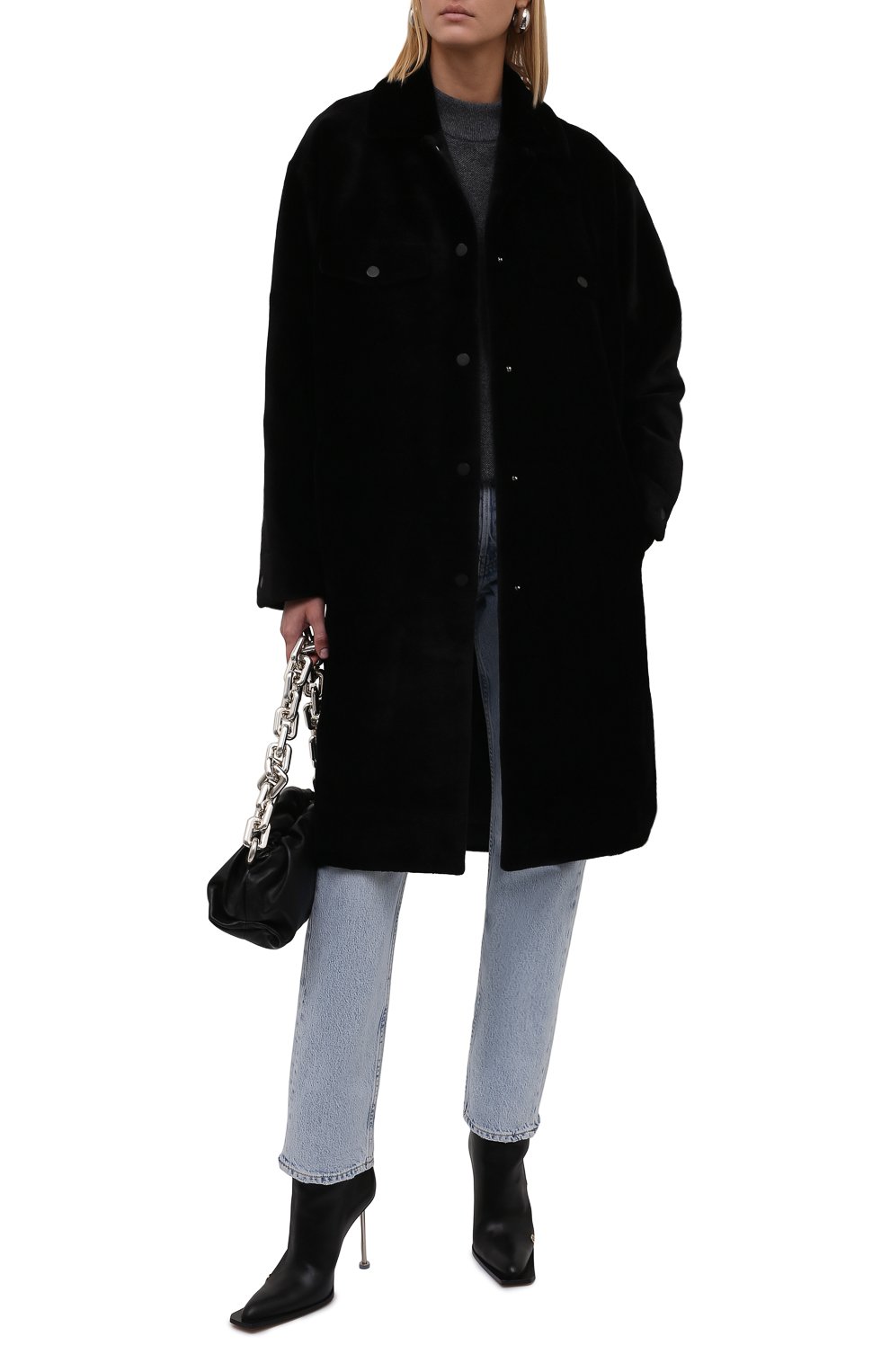 Шуба из меха норки YVES SALOMON черного цвета по цене 1165000 руб., арт. 22WYM30590VFRX, фото 2 Шуба из меха норки YVES SALOMON, арт. 22WYM30590VFRX, фото 2