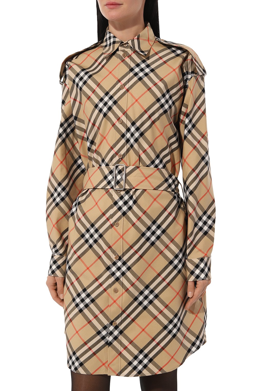 Хлопковое платье BURBERRY, арт. 8086610, фото 3