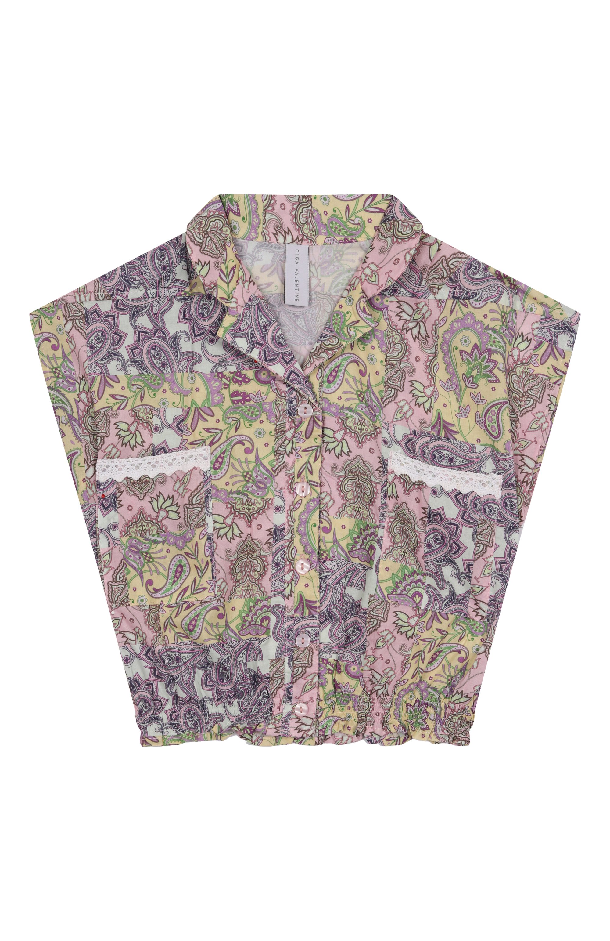 Хлопковая блузка OLGA VALENTINE, арт. 25SS/1A-10A, фото 1