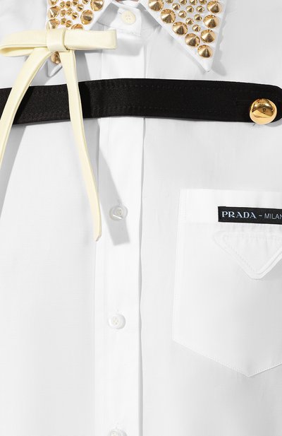 Хлопковое платье PRADA, арт. P38L6R-1UIB-F0YPF, фото 5