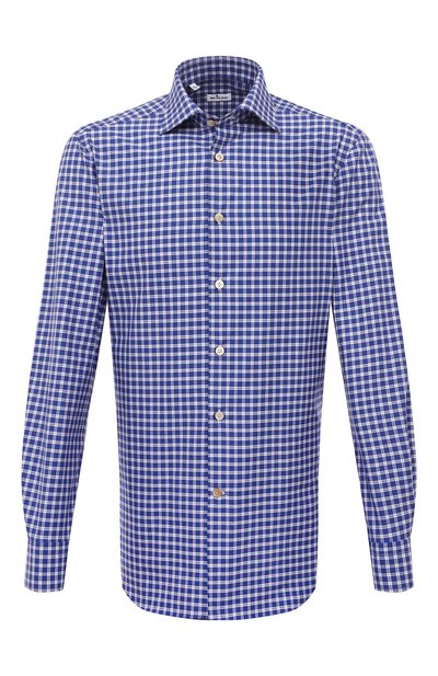 Мужская хлопковая рубашка KITON, арт. UCIH0863708
