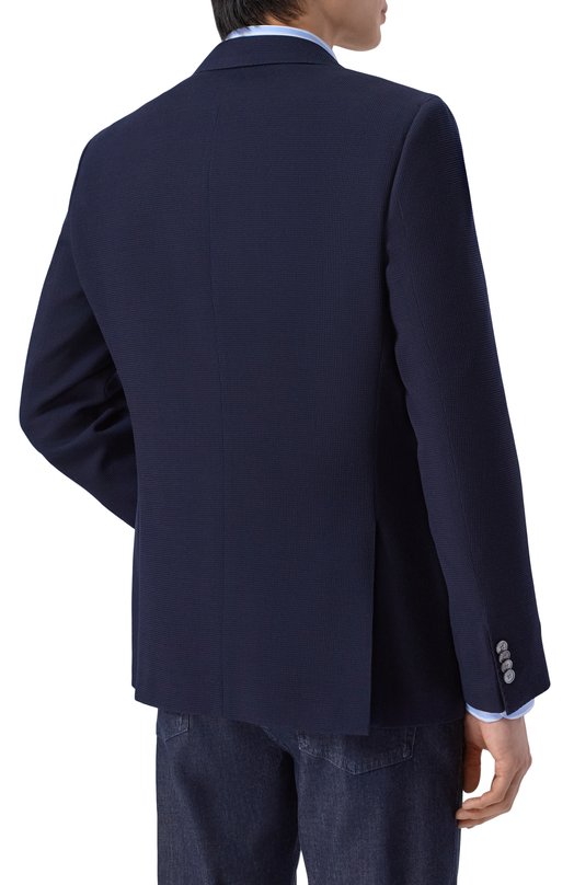 Шерстяной пиджак BOSS 50561882 Синий  50561882 Фото 4