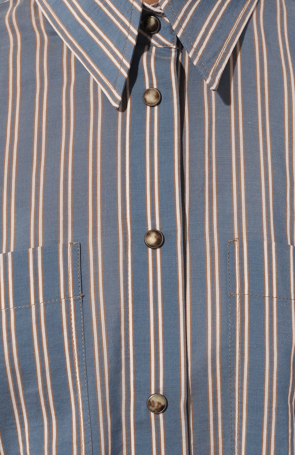 Рубашка из хлопка и шелка BRUNELLO CUCINELLI, арт. MP774MJ946, фото 5