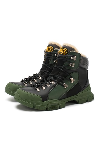 Комбинированные кроссовки flashtrek с внутренней меховой отделкой GUCCI, арт. 548714/D6090, фото 1