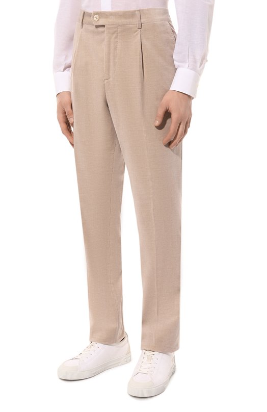 Вельветовый костюм Brunello Cucinelli MQ435LBNH Бежевый  MQ435LBNH Фото 4