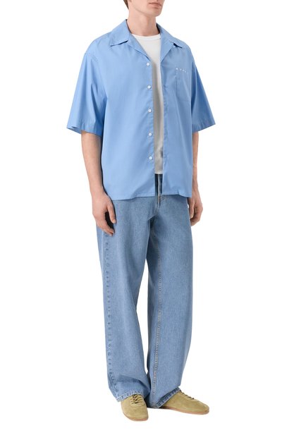 Мужская хлопковая рубашка MARNI, арт. CUMU0213PP/USCT88