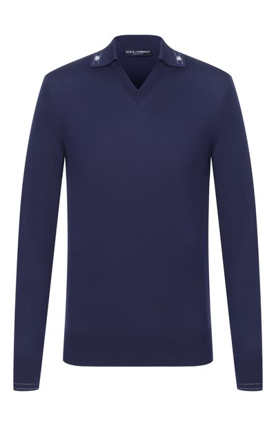 Мужская шелковое поло DOLCE & GABBANA, арт. GXZBAT/JBS0I