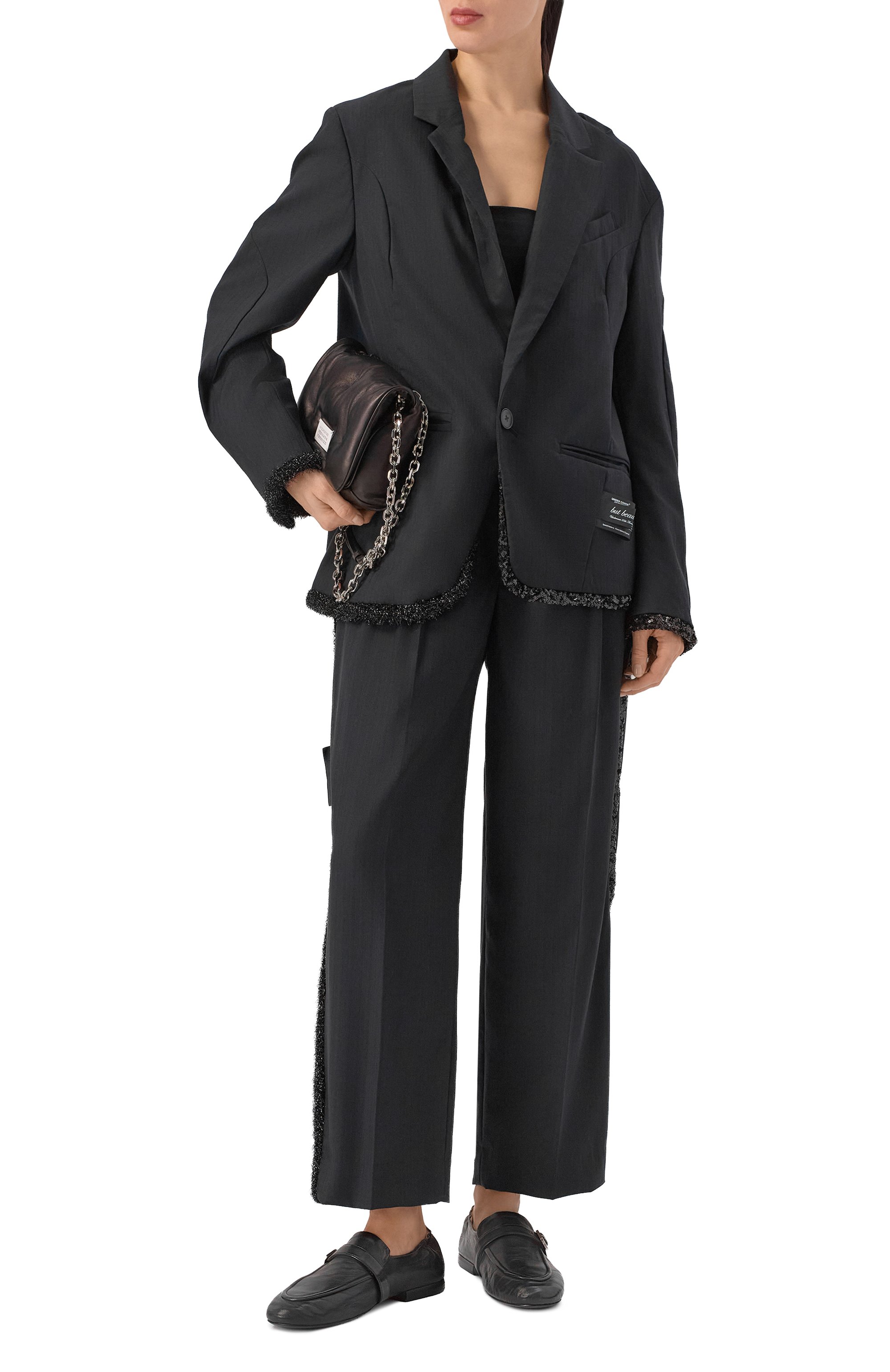 Шерстяной жакет с отделкой пайетками UNDERCOVER, арт. UC2E1103, фото 2