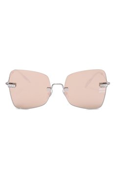Женские солнцезащитные очки MIU MIU розового цвета, арт. SMU50W-E1BC-FE03Q-059 | Фото 3 (Нос: Не проставлено; Материал: Металл; Материал сплава: Проставлено; Тип очков: С/з; Оптика Гендер: оптика-женское; Очки форма: Бабочка)