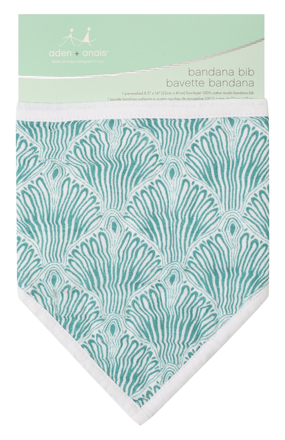 Хлопковый нагрудник ADEN+ANAIS зеленого цвета по цене 1910 руб., арт. 7195, фото 1 Хлопковый нагрудник ADEN+ANAIS, арт. 7195, фото 1